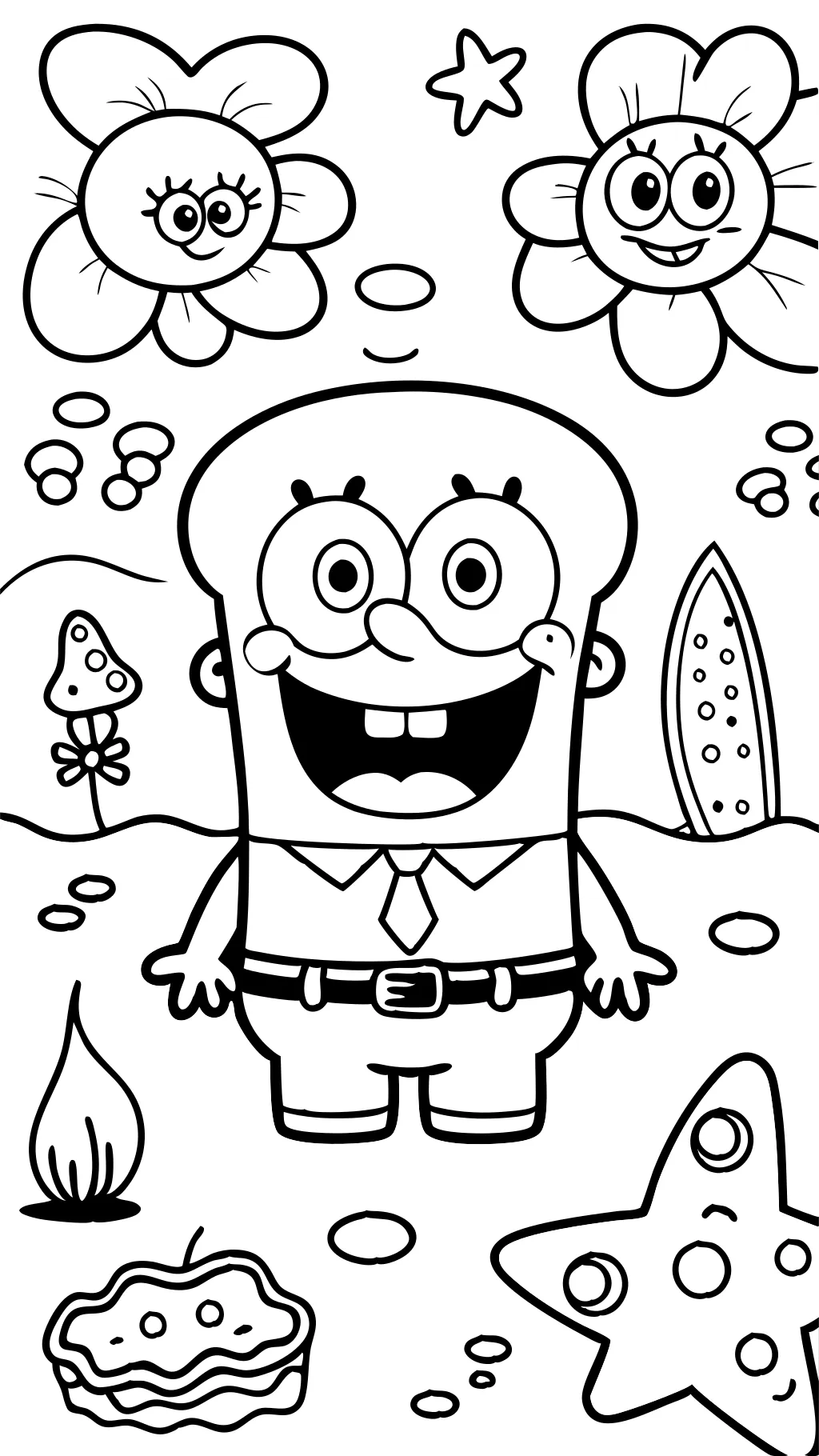 coloring pages printable spongebob